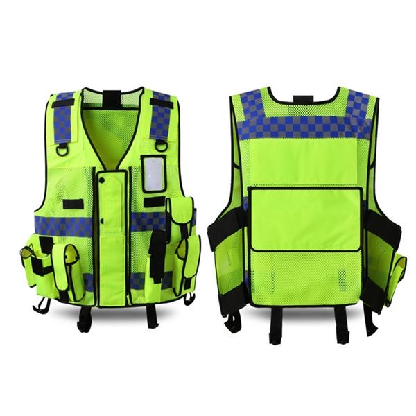 Reflective Safety Vest High Visibility Adjustable Tactical