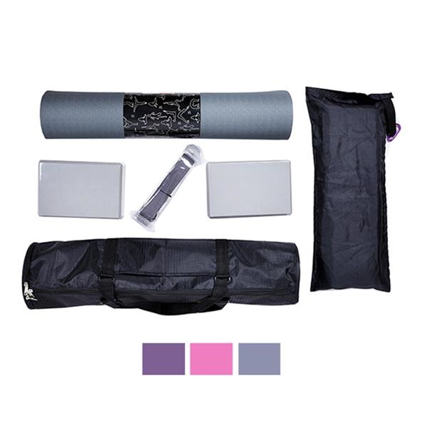 Yoga Exercise Mat with Carrying BagYoga Mat Yoga Block